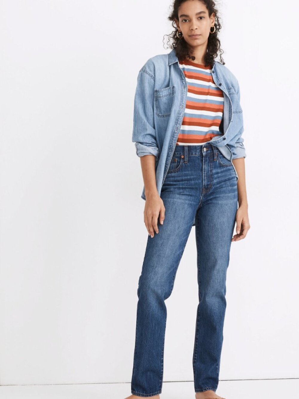 Madewell Perfect Vintage Full Length Jean in Concordia Wash Size 30